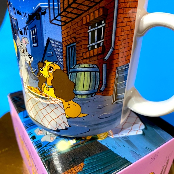 WALT DISNEY’S LADY AND THE TRAMP 90’s DISNEY STORE EXCLUSIVE CERAMIC MUG JAPAN - Picture 8 of 16